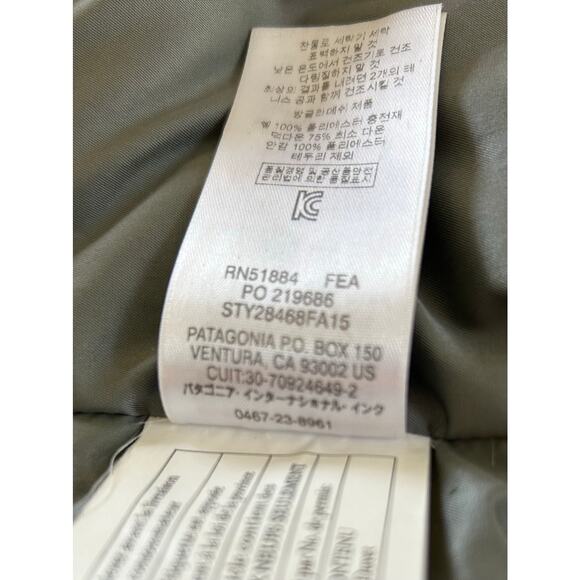 Patagonia Downtown Loft Parka Duck Down Gray Long Length Hood #STY28468 Sz S - Picture 6 of 16